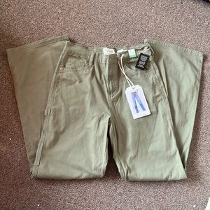 High rise wide leg carpenter pant
